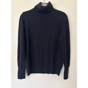 Everlane 100% cashmere black turtleneck sweater L